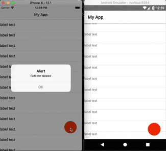 Custom FAB with CSS in NativeScript | NativeScripting