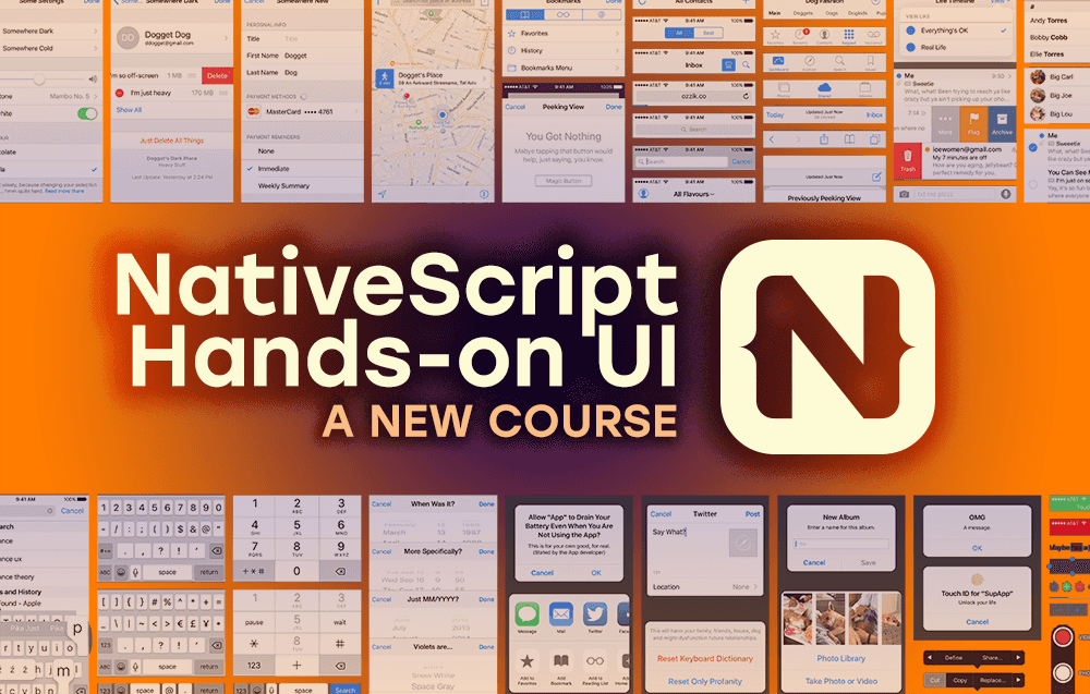 NativeScript Hands-on UI Course poster