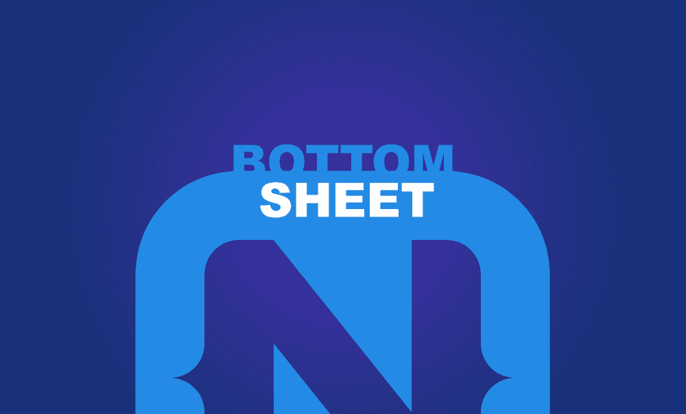 Animated Bottom Sheet in NativeScript poster