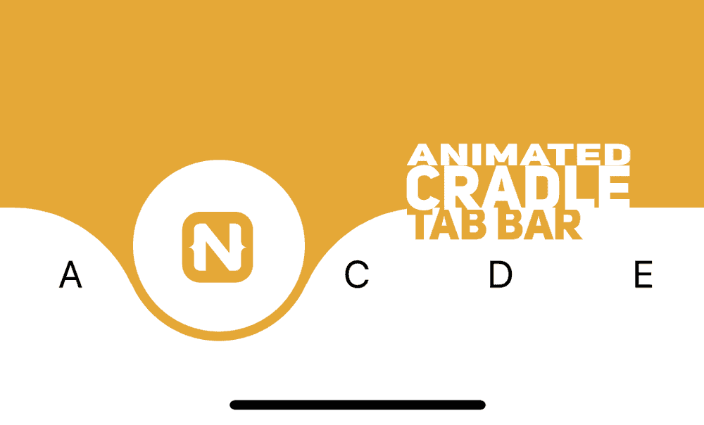 Cradle Tab Bar Animation in NativeScript poster